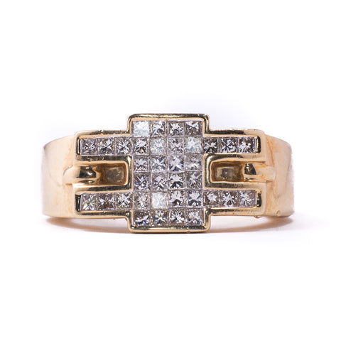 14K Yellow Gold 15.39 gms Diamond 1.05 Carats Wedding Ring