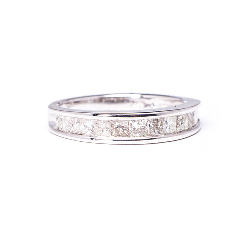 10K White 3.49 gms PR 1.00 Carats Wedding Ring