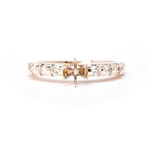 14K Yellow Gold 4.21 gms Diamond 0.40 Carats Wedding Ring