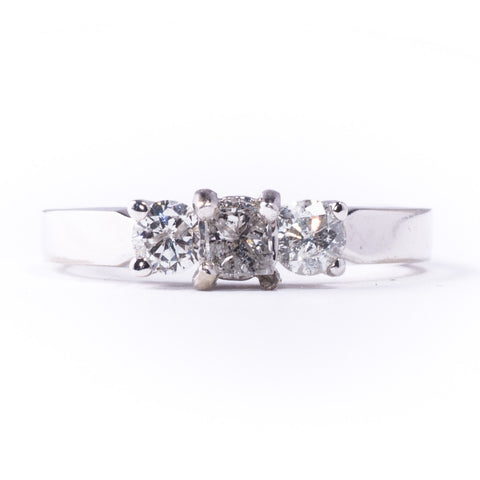 14K White 4.25 gms PR 0.50 Carats 0.45 Carats Diamond Ring